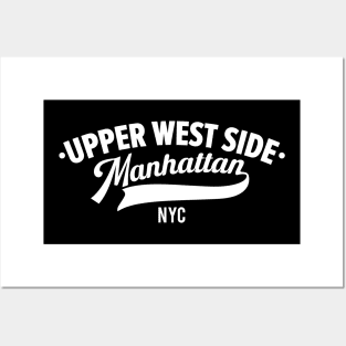 Upper West Side Manhattan Minimal Typo Art - NYC Urban Vibes Posters and Art